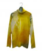 TAAKKターク）の古着「HIGH NECK TULLE T-SHIRTS」｜イエロー