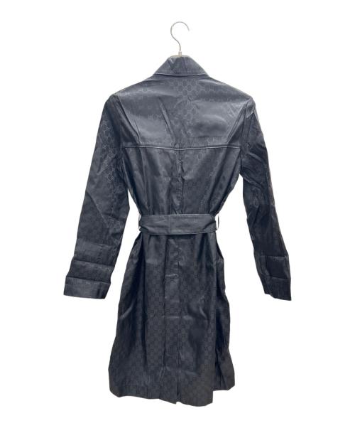 GUCCI（グッチ）GUCCI (グッチ) ガウンコート 収納ポーチ付 ブラック サイズ:XSの古着・服飾アイテム