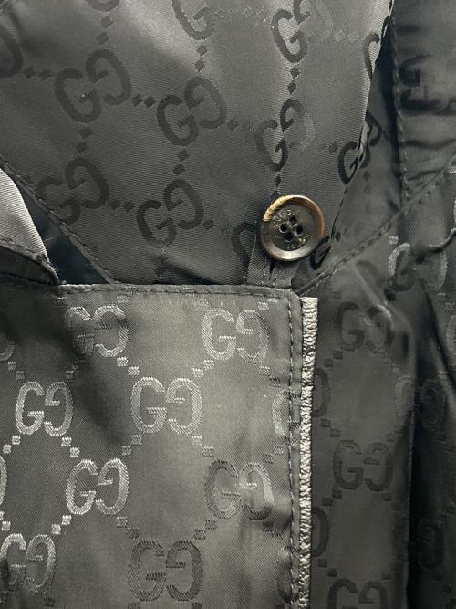 GUCCI（グッチ）GUCCI (グッチ) ガウンコート 収納ポーチ付 ブラック サイズ:XSの古着・服飾アイテム