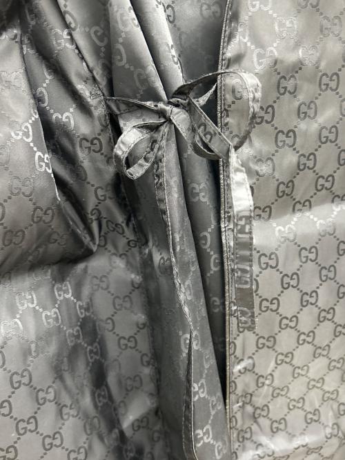 GUCCI（グッチ）GUCCI (グッチ) ガウンコート 収納ポーチ付 ブラック サイズ:XSの古着・服飾アイテム