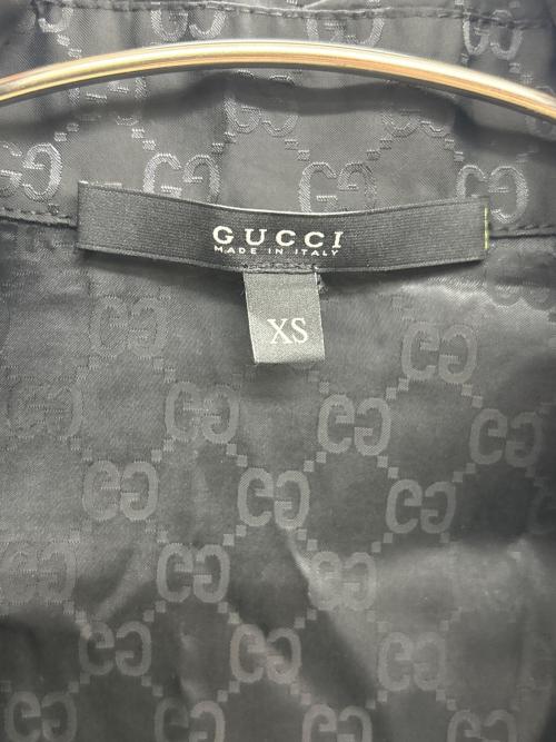 GUCCI（グッチ）GUCCI (グッチ) ガウンコート 収納ポーチ付 ブラック サイズ:XSの古着・服飾アイテム