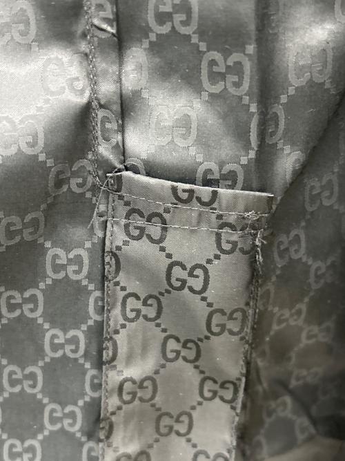 GUCCI（グッチ）GUCCI (グッチ) ガウンコート 収納ポーチ付 ブラック サイズ:XSの古着・服飾アイテム