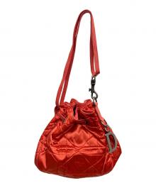 Christian Dior（クリスチャン ディオール）の古着「巾着 カナージュ」｜レッド