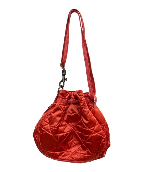 Christian Dior（クリスチャン ディオール）Christian Dior (クリスチャン ディオール) 巾着 カナージュ レッドの古着・服飾アイテム