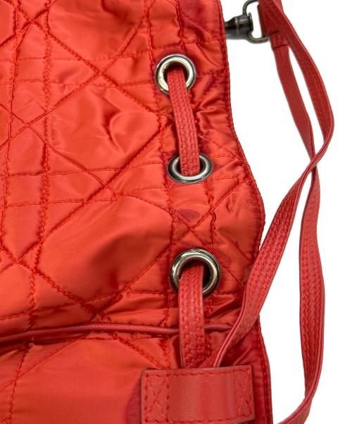 Christian Dior（クリスチャン ディオール）Christian Dior (クリスチャン ディオール) 巾着 カナージュ レッドの古着・服飾アイテム