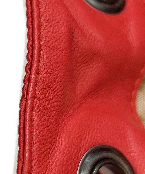 Christian Dior（クリスチャン ディオール）Christian Dior (クリスチャン ディオール) 巾着 カナージュ レッドの古着・服飾アイテム