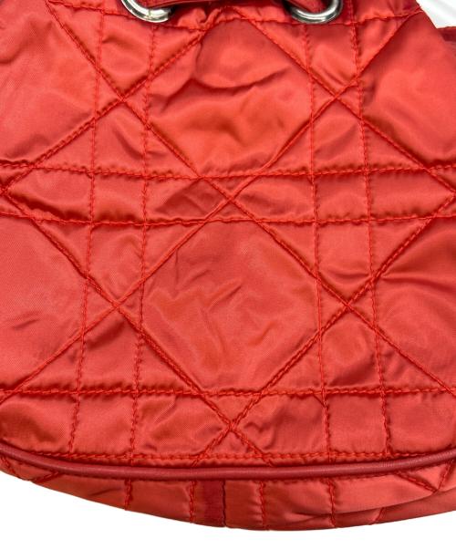 Christian Dior（クリスチャン ディオール）Christian Dior (クリスチャン ディオール) 巾着 カナージュ レッドの古着・服飾アイテム