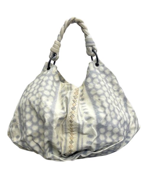 BOTTEGA VENETA（ボッテガベネタ）BOTTEGA VENETA (ボッテガベネタ) ワンショルダーバッグ フォーチュンクッキー ホワイト×ブラックの古着・服飾アイテム