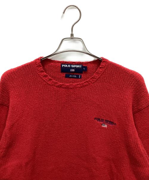 POLO SPORT（ポロスポーツ）POLO SPORT (ポロスポーツ) セーター レッド サイズ:Lの古着・服飾アイテム