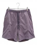 AURALEEオーラリー）の古着「TERRY LINED LIGHT NYLON EASY SHORTS」｜パープル