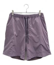 AURALEE（オーラリー）の古着「TERRY LINED LIGHT NYLON EASY SHORTS」｜パープル