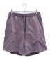 AURALEE（オーラリー）の古着「TERRY LINED LIGHT NYLON EASY SHORTS」｜パープル