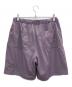 AURALEE (オーラリー) TERRY LINED LIGHT NYLON EASY SHORTS パープル サイズ:3：12000円