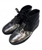 ANREALAGEアンリアレイジ）の古着「ハイカットブーツ」｜シルバー×ブラック