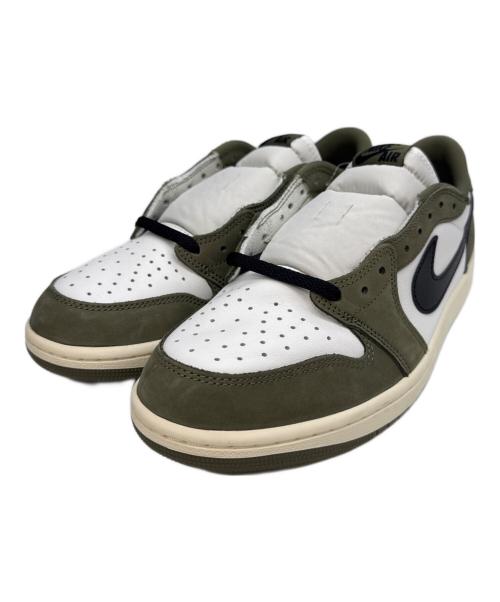 NIKE（ナイキ）NIKE (ナイキ) Air Jordan 1 Low OG グリーン×ホワイト サイズ:28 未使用品の古着・服飾アイテム
