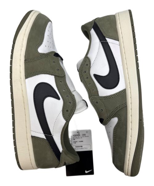 NIKE（ナイキ）NIKE (ナイキ) Air Jordan 1 Low OG グリーン×ホワイト サイズ:28 未使用品の古着・服飾アイテム