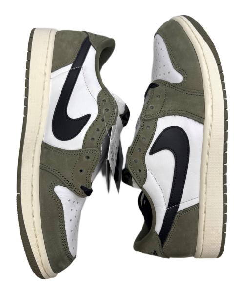 NIKE（ナイキ）NIKE (ナイキ) Air Jordan 1 Low OG グリーン×ホワイト サイズ:28 未使用品の古着・服飾アイテム