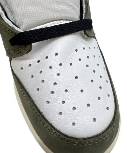 NIKE（ナイキ）NIKE (ナイキ) Air Jordan 1 Low OG グリーン×ホワイト サイズ:28 未使用品の古着・服飾アイテム