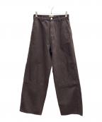 SHISHIKUIシシクイ）の古着「ワイドパンツ」｜ブラウン