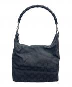 GUCCIグッチ）の古着「ワンショルダーバッグ バンブーハンドル」｜ブラック