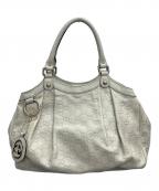 GUCCIグッチ）の古着「トートバッグ スーキー グッチシマ」｜ホワイト