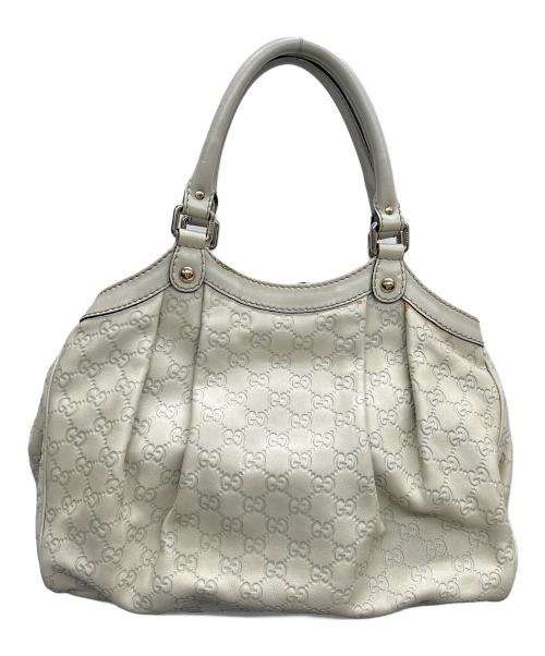 GUCCI（グッチ）GUCCI (グッチ) トートバッグ スーキー グッチシマ ホワイトの古着・服飾アイテム