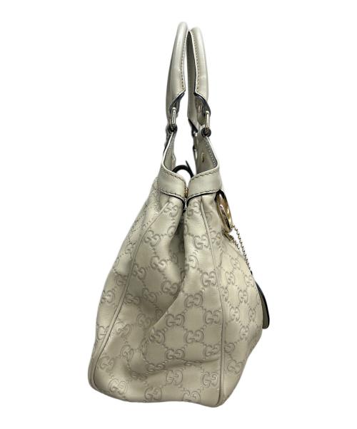 GUCCI（グッチ）GUCCI (グッチ) トートバッグ スーキー グッチシマ ホワイトの古着・服飾アイテム