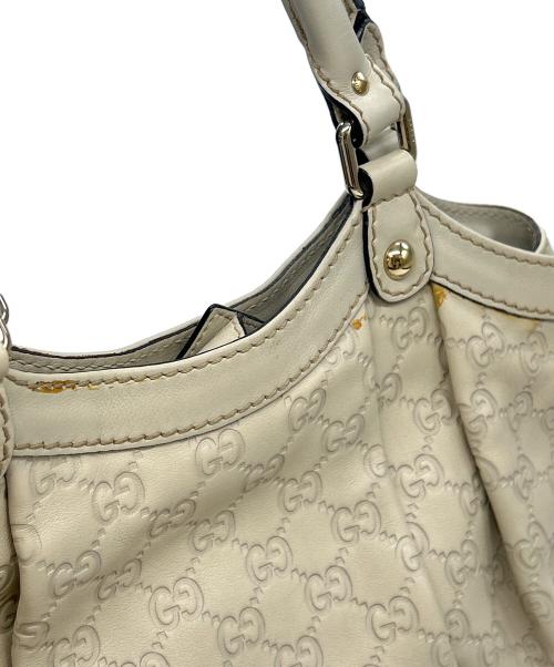 GUCCI（グッチ）GUCCI (グッチ) トートバッグ スーキー グッチシマ ホワイトの古着・服飾アイテム