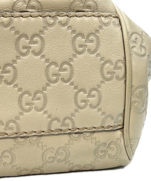 GUCCI（グッチ）GUCCI (グッチ) トートバッグ スーキー グッチシマ ホワイトの古着・服飾アイテム
