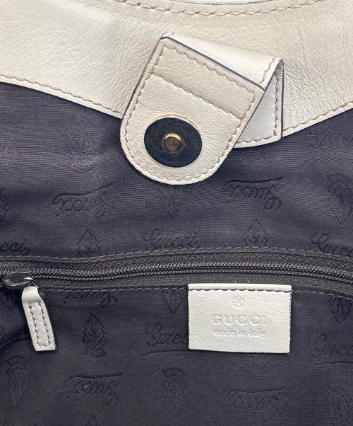 GUCCI（グッチ）GUCCI (グッチ) トートバッグ スーキー グッチシマ ホワイトの古着・服飾アイテム