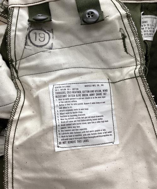 US ARMY（ユーエスアーミー）US ARMY (ユーエスアーミー) M-65フィールドパンツ 1974年 グリーン サイズ:SMALL REGULARの古着・服飾アイテム