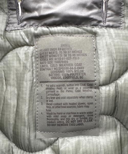 US ARMY（ユーエスアーミー）US ARMY (ユーエスアーミー) M-65フィールドジャケット ライナー 2004年製 グレー サイズ:SMALLの古着・服飾アイテム