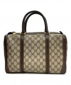 GUCCIグッチ）の古着「GUCCI(グッチ) ボストンバッグ OLD GUCCI」｜ブラウン