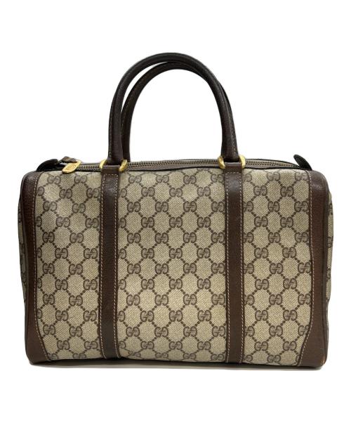 GUCCI（グッチ）GUCCI (グッチ) GUCCI(グッチ) ボストンバッグ OLD GUCCI ブラウンの古着・服飾アイテム