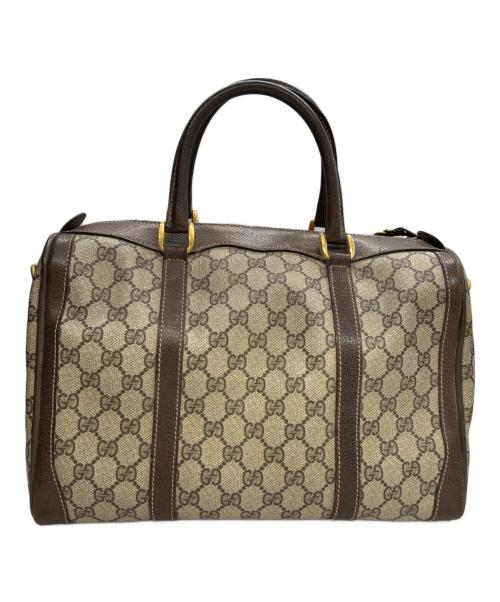 GUCCI（グッチ）GUCCI (グッチ) GUCCI(グッチ) ボストンバッグ OLD GUCCI ブラウンの古着・服飾アイテム
