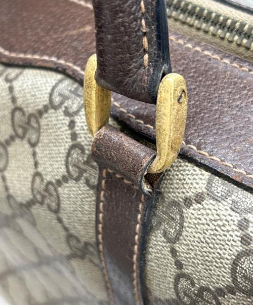 GUCCI（グッチ）GUCCI (グッチ) GUCCI(グッチ) ボストンバッグ OLD GUCCI ブラウンの古着・服飾アイテム