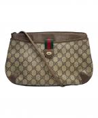 GUCCIグッチ）の古着「ショルダーバッグ シェリーライン」｜ブラウン