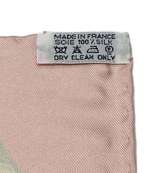 HERMES（エルメス）HERMES (エルメス) シルクスカーフ カレ90 ラ・ダンス ピンクの古着・服飾アイテム