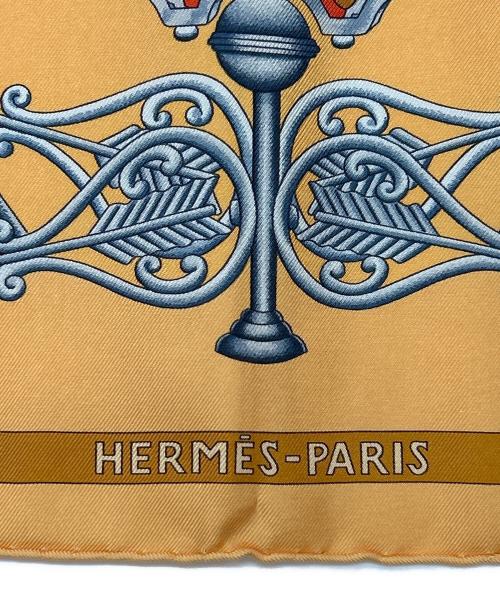 HERMES（エルメス）HERMES (エルメス) シルクスカーフ カレ90 オレンジの古着・服飾アイテム