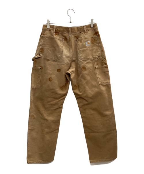 CarHartt（カーハート）CarHartt (カーハート) DOUBLE FRONT WORK DUNGAREE ベージュ サイズ:33×30の古着・服飾アイテム