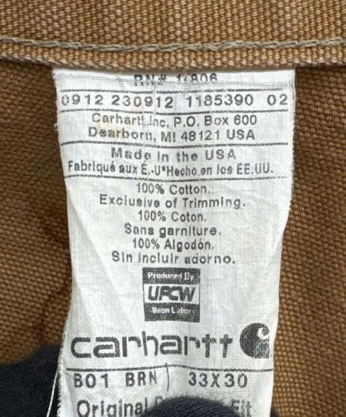 CarHartt（カーハート）CarHartt (カーハート) DOUBLE FRONT WORK DUNGAREE ベージュ サイズ:33×30の古着・服飾アイテム
