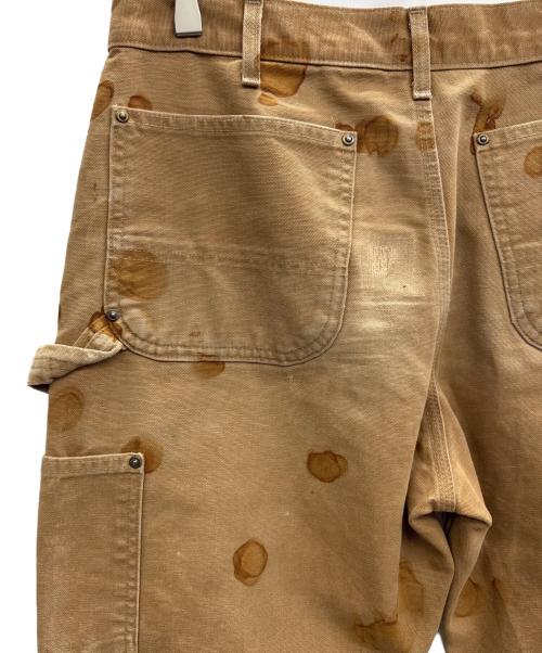 CarHartt（カーハート）CarHartt (カーハート) DOUBLE FRONT WORK DUNGAREE ベージュ サイズ:33×30の古着・服飾アイテム