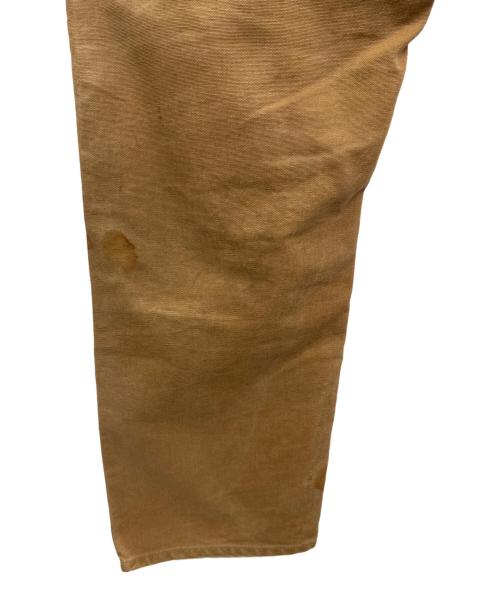 CarHartt（カーハート）CarHartt (カーハート) DOUBLE FRONT WORK DUNGAREE ベージュ サイズ:33×30の古着・服飾アイテム