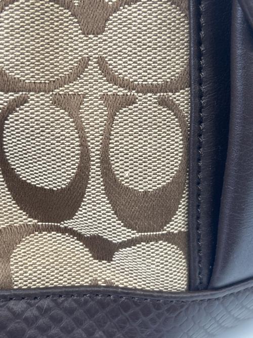 COACH（コーチ）COACH (コーチ) ショルダーバッグ シグネチャー ブラウンの古着・服飾アイテム