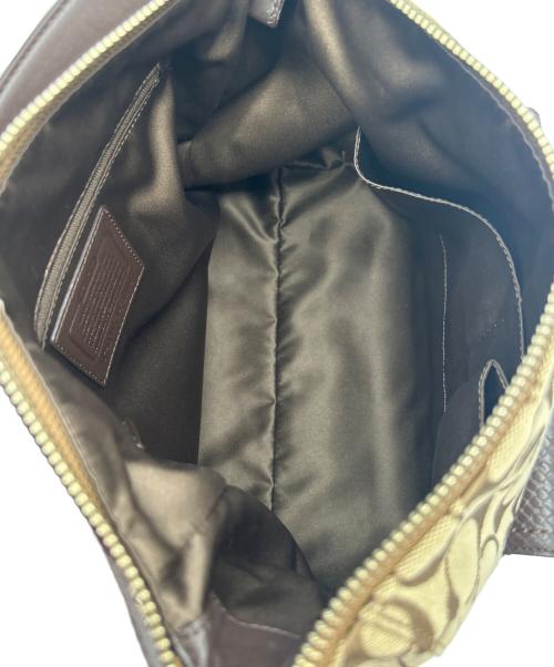 COACH（コーチ）COACH (コーチ) ショルダーバッグ シグネチャー ブラウンの古着・服飾アイテム