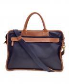 Felisi×UNITED ARROWSフェリージ×ユナイテッドアローズ）の古着「2WAYビジネスバッグ」｜ネイビー×ブラウン