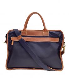 Felisi×UNITED ARROWS（フェリージ×ユナイテッドアローズ）の古着「2WAYビジネスバッグ」｜ネイビー×ブラウン