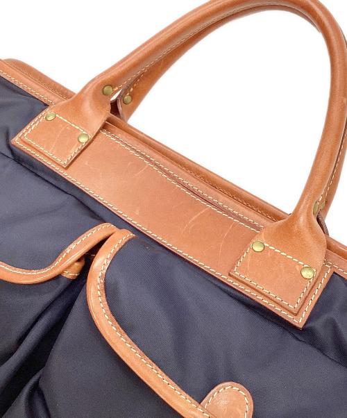 Felisi（フェリージ）Felisi (フェリージ) UNITED ARROWS (ユナイテッドアローズ) 2WAYビジネスバッグ ネイビー×ブラウンの古着・服飾アイテム