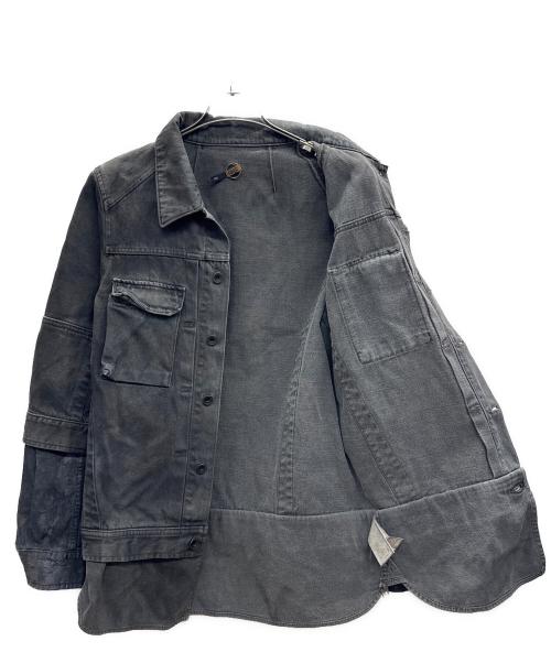 SIVA（シヴァ）SIVA (シヴァ) ドッキングデニムジャケット ブラック サイズ:2の古着・服飾アイテム