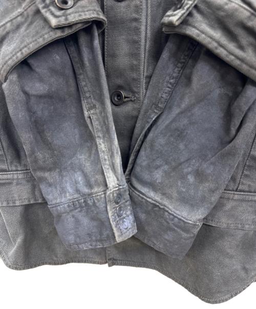 SIVA（シヴァ）SIVA (シヴァ) ドッキングデニムジャケット ブラック サイズ:2の古着・服飾アイテム